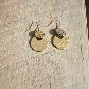 Style & Co. Hammered Gold Discs.